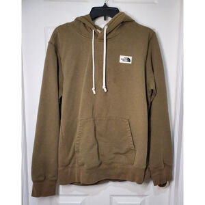 The North Face Men’s Olive Green Hoodie Medium Pullover Logo FA22